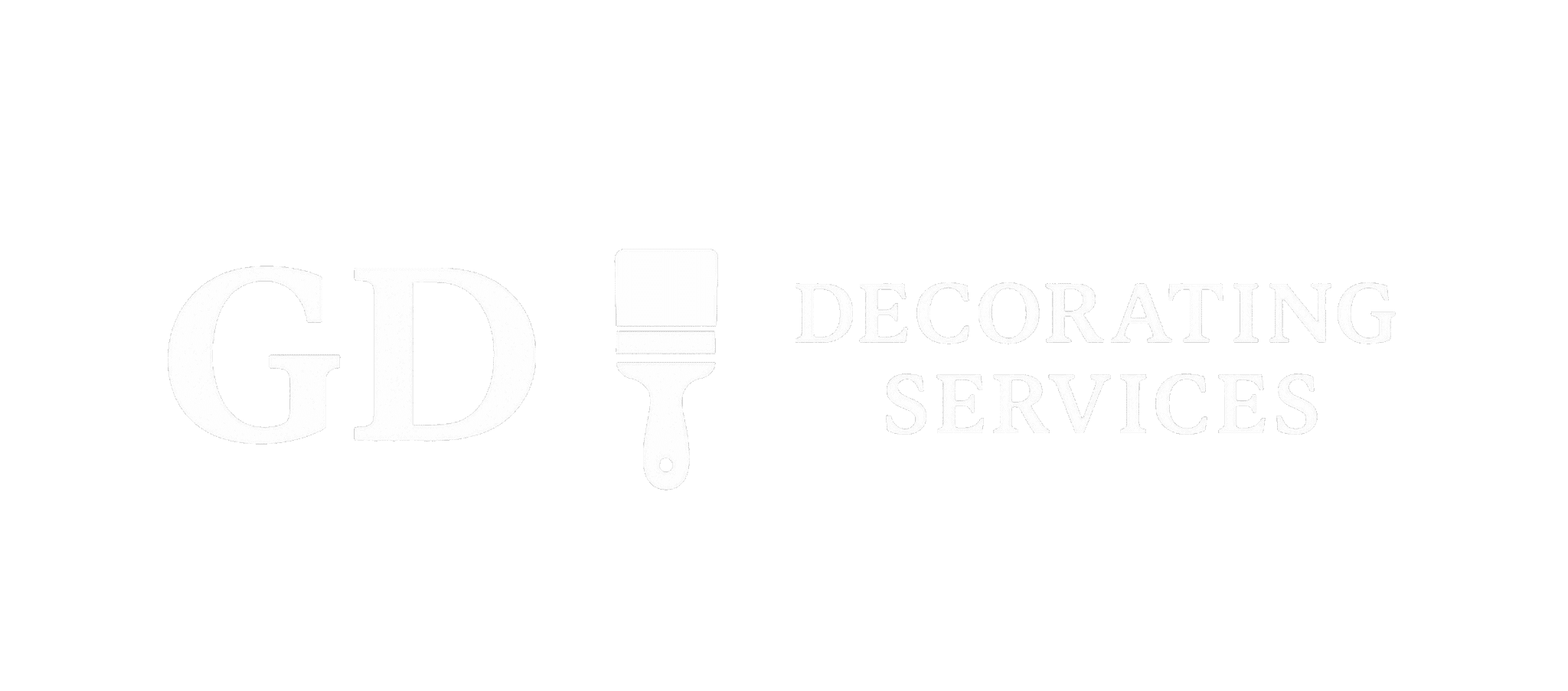 gd decorating services logo white
